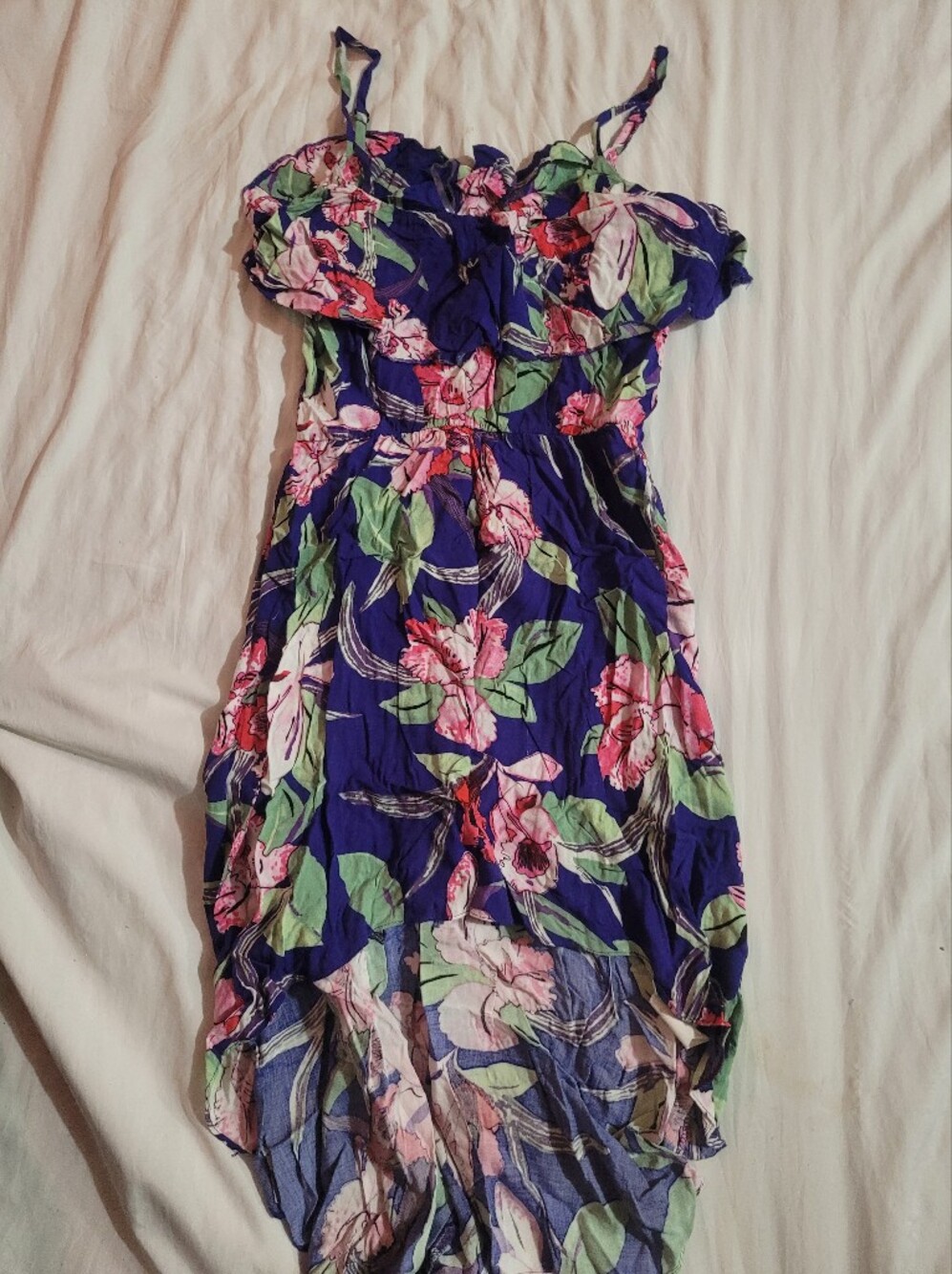 Streetwear Society Navy Floral Spaghetti-Strap Sleep Dress